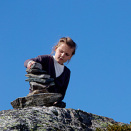 Prinsesse Ingrid Alexandra on top of Litlefjell Mountain (Photo: Stian Lysberg Solum / NTB scanpix)